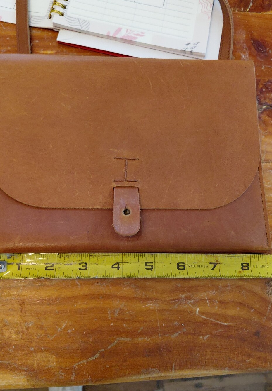 LUCKY BRAND SMALL CROSS BODY LEATHER PURSE. - Picture 8 of 9